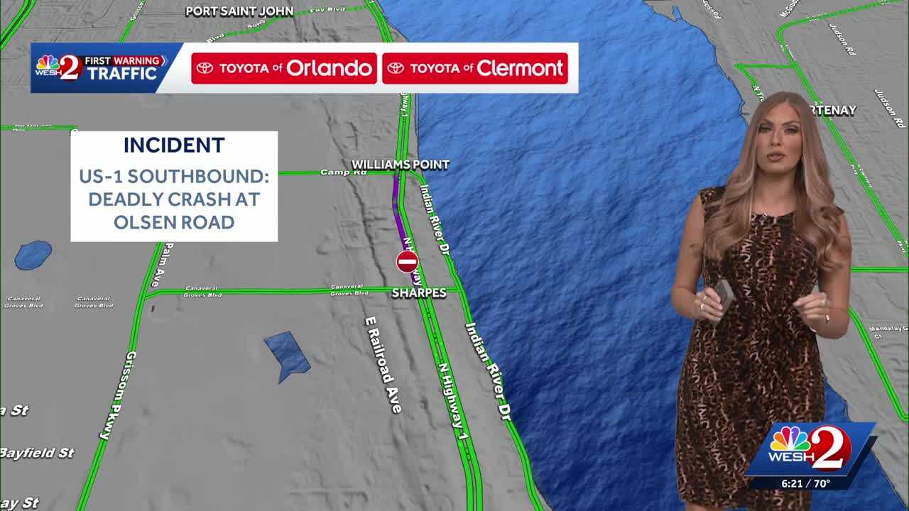 Deadly crash involving pedestrian shuts down part of US-1 in Cocoa — WESH 2 Orlando, Clermont Community news