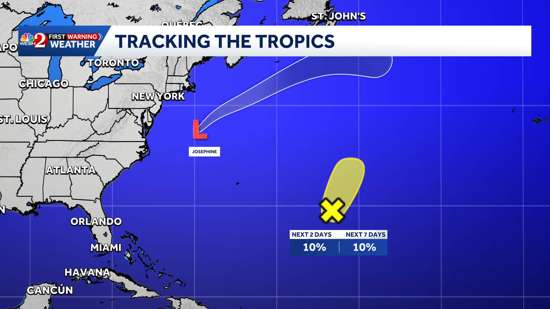 NHC monitors Atlantic system near Bermuda for possible tropical development — WESH 2 Orlando