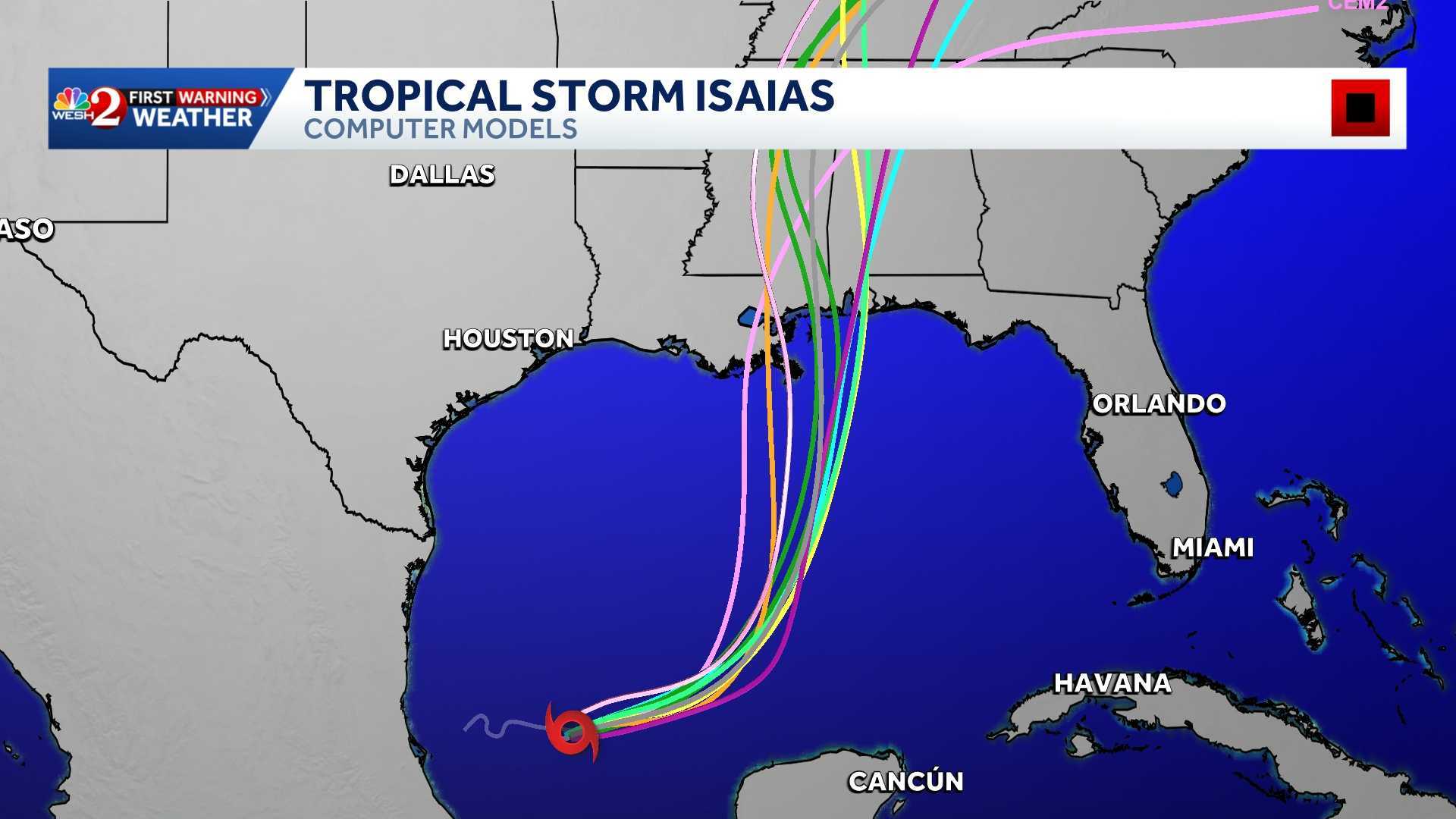Tropical Storm Isaias: Maps, spaghetti models — WESH 2 Orlando
