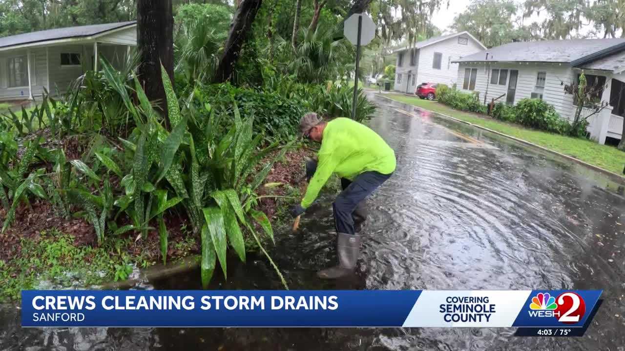 Sanford crews clear storm drains of debris with vacuum trucks to prevent flooding — WESH 2 Orlando, Clermont Community news