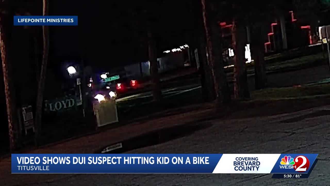 New video shows DUI suspect hit kid on bike in Titusville — WESH 2 Orlando, Clermont Community news
