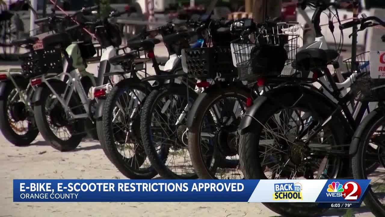 Orange County School Board approves restrictions on e-bikes, e-scooters — WESH 2 Orlando, Clermont Real Estate news
