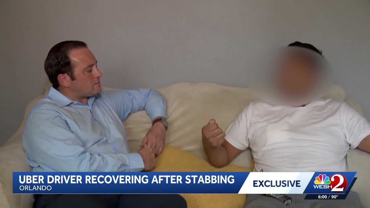 'He wanted my heart': Orlando Uber driver recovering from stabbing attack — WESH 2 Orlando, Clermont Health news