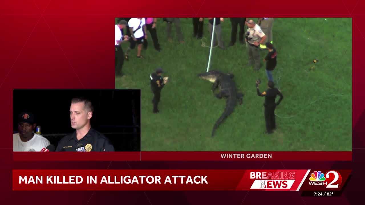 Alligator attacks, kills man who was fishing in Winter Garden, police say — WESH 2 Orlando, Clermont Community news