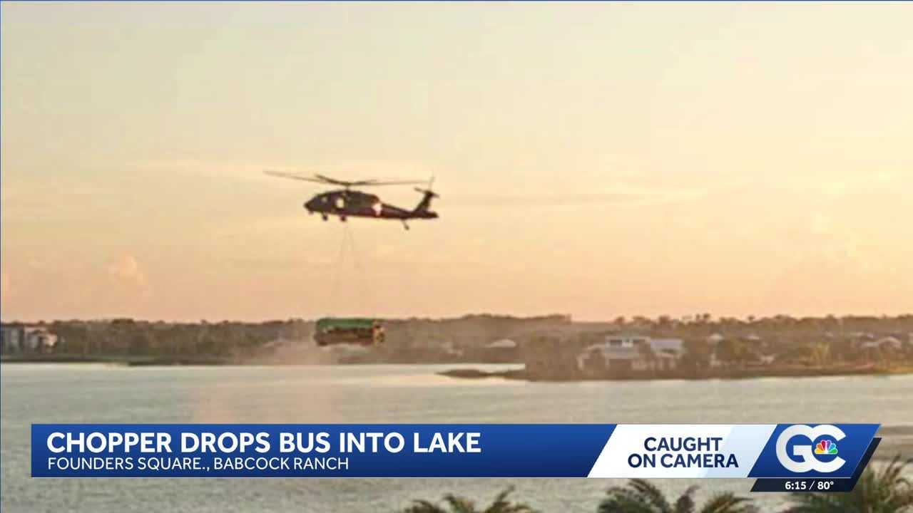 A Black Hawk carrying a school bus over Florida town had residents asking one question: Why? — WESH 2 Orlando, Clermont Schools news