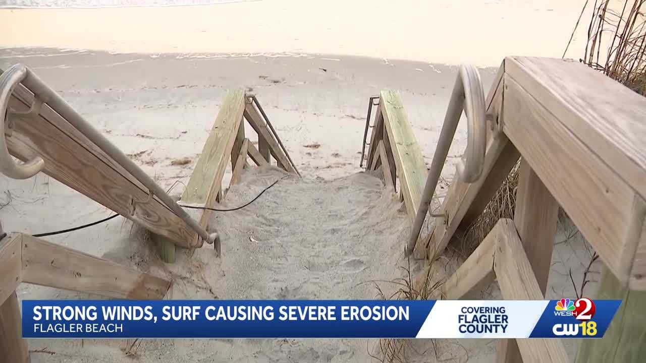 Flagler County coastline sees significant erosion due to recent strong winds, surf — Clermont Community news