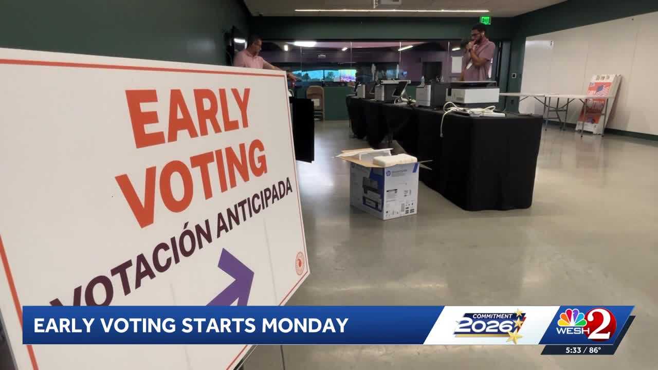 Early voting begins Monday in Florida — WESH 2 Orlando, Clermont Community news