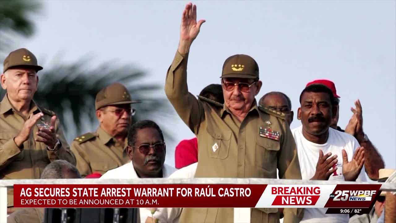 Florida attorney general announces arrest warrant for Raul Castro in Miami — WESH 2 Orlando, Clermont Community news