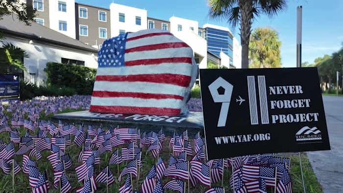 Embry-Riddle Aeronautical University marks 25 years since 9/11 with 2,977 flags — ClickOrlando Local, Clermont Schools news