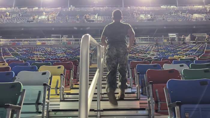 ROTC cadets climb 2,100 steps at Daytona International Speedway to honor 9/11 first responders — ClickOrlando Local, Clermont Community news